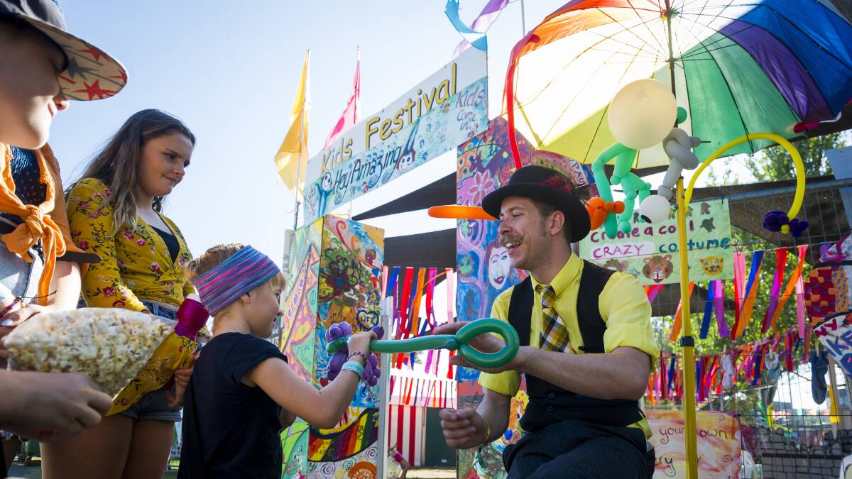 The kids will love their own special festival space in Kidzfest. Photo: Dion Georgopoulos