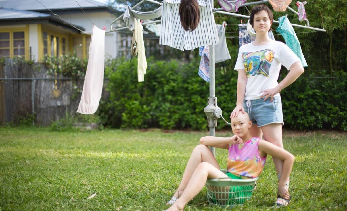 Liv Hewson (right) and Michelle Law in Homecoming Queens. Picture: supplied