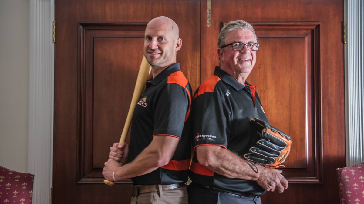 Canberra Cavalry and Brave owners Donn McMichael (right) and Dan Amodio (left). Picture: Karleen Minney