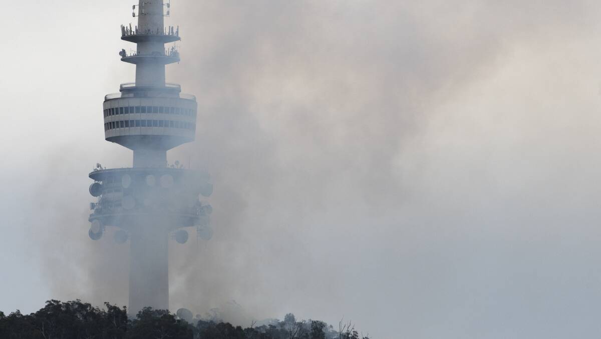 Is the Telstra Tower at Black Mountain under threat from bushfires?
Photo: Sitthixay Ditthavong