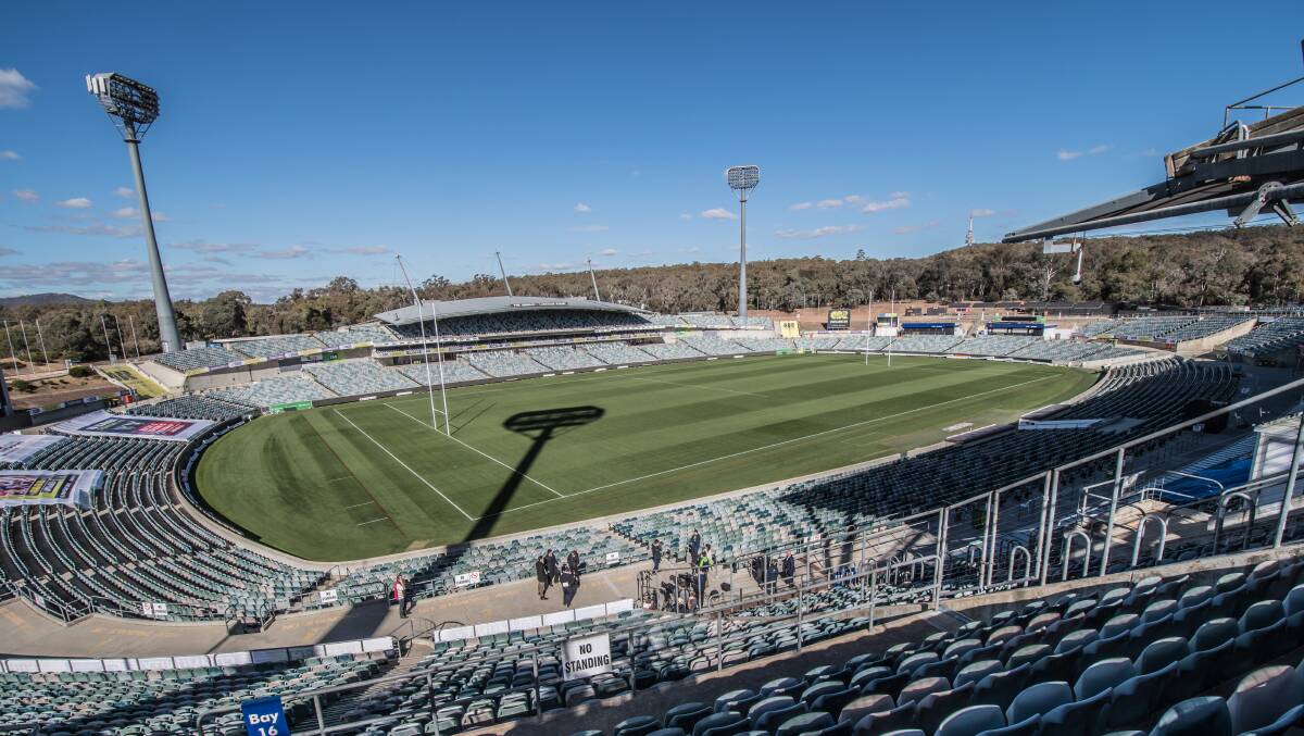 Canberra Stadium officials are looking for more content. Picture: Karleen Minney