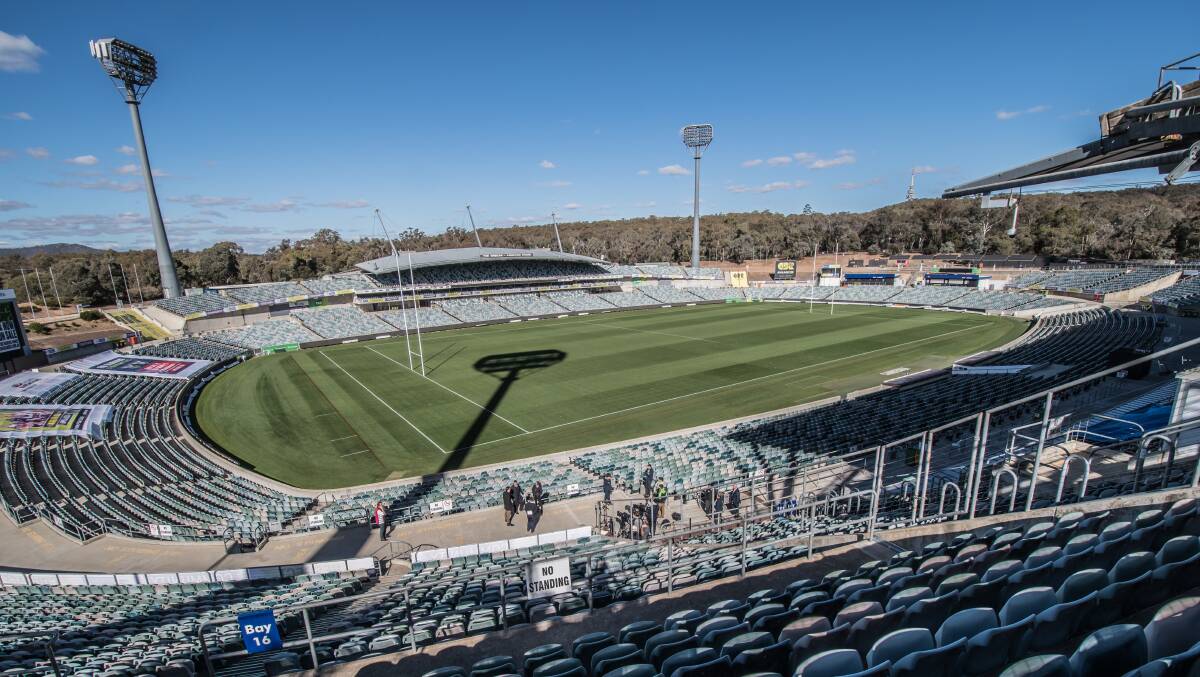 Will Canberra Stadium be empty all season? Picture: Karleen Minney.