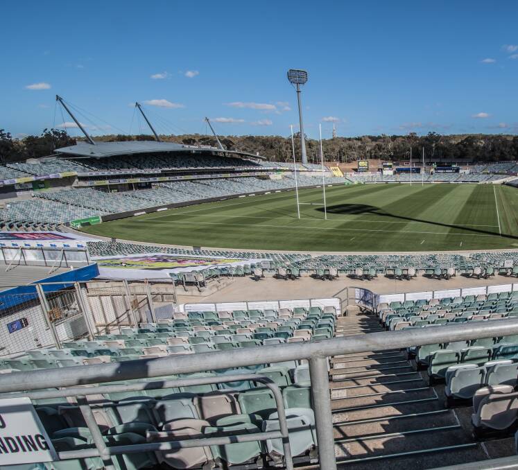Canberra Stadium is opening up unused corporate suites to the public. Picture: Karleen Minney.