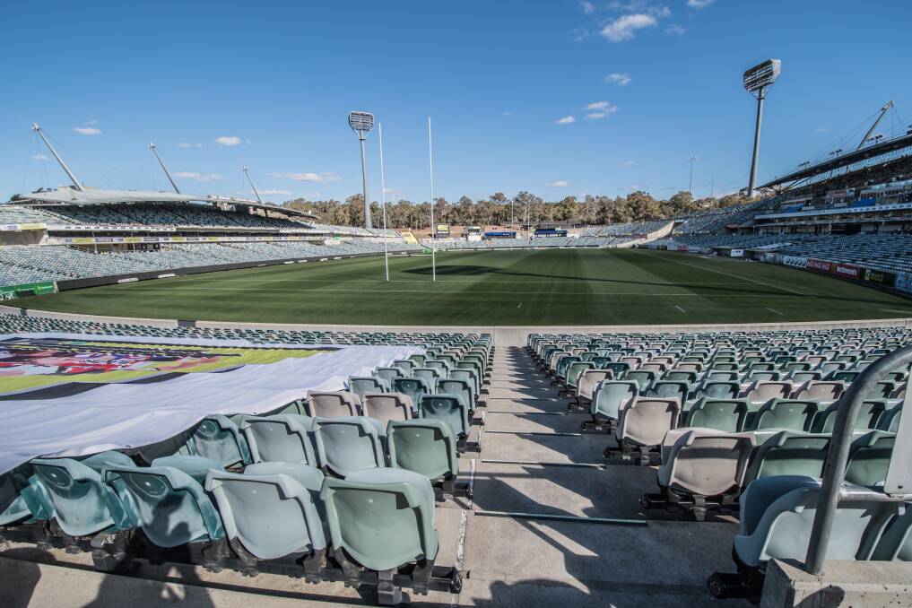 Canberra Stadium is ageing, but is there a new beginning for the old girl? Picture: Karleen Minney.