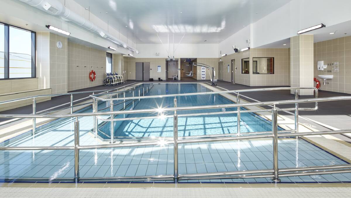 The Canberra Liberals have committed $5 million to a southside hydrotherapy pool if elected, like the pool at the University of Canberra Hospital, pictured. Picture: Supplied
