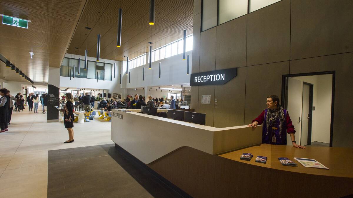 The main foyer of the University of Canberra Hospital. Photo: Dion Georgopoulos