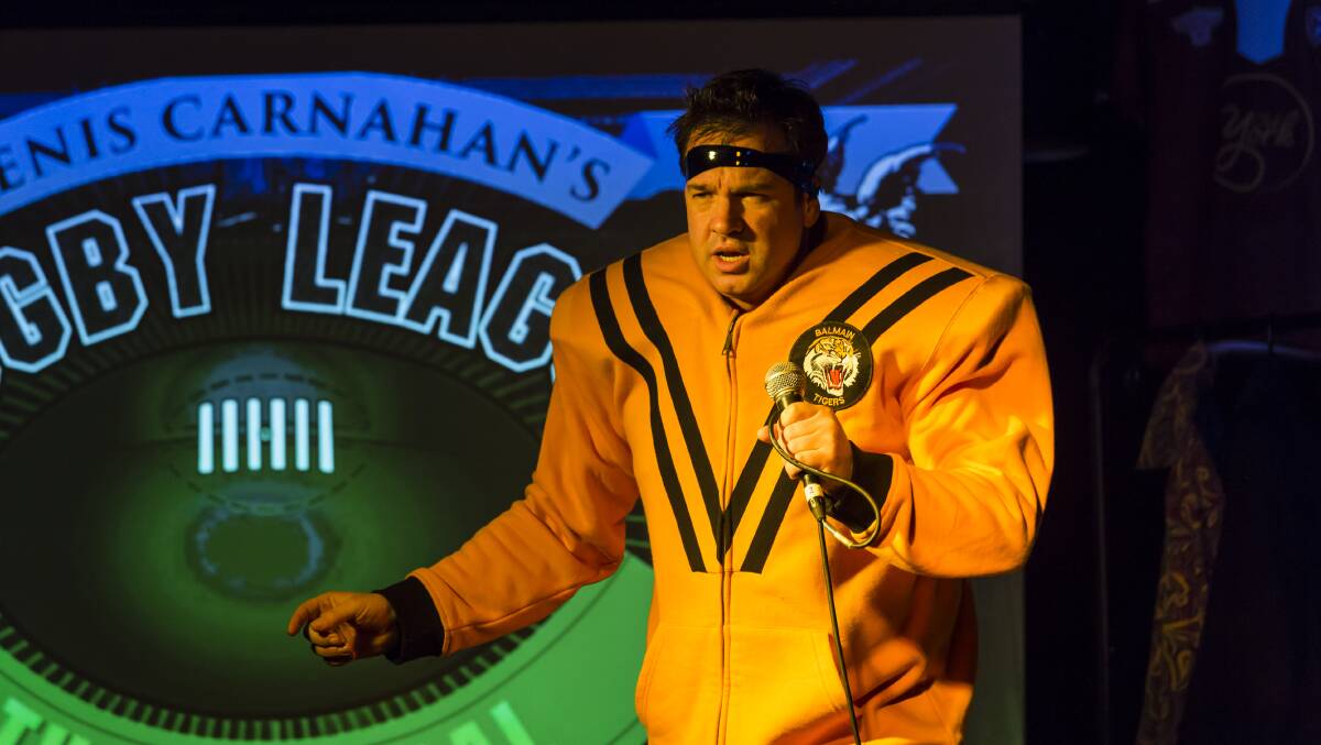 Denis Carnahan as Wayne "Junior" Pearce in Rugby League the Musical. Pictures: Supplied