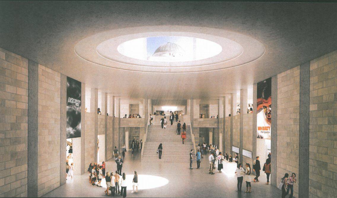 An artist's impression of a new area of the Australian War Memorial from a masterplan produced in 2017. Photo: Supplied