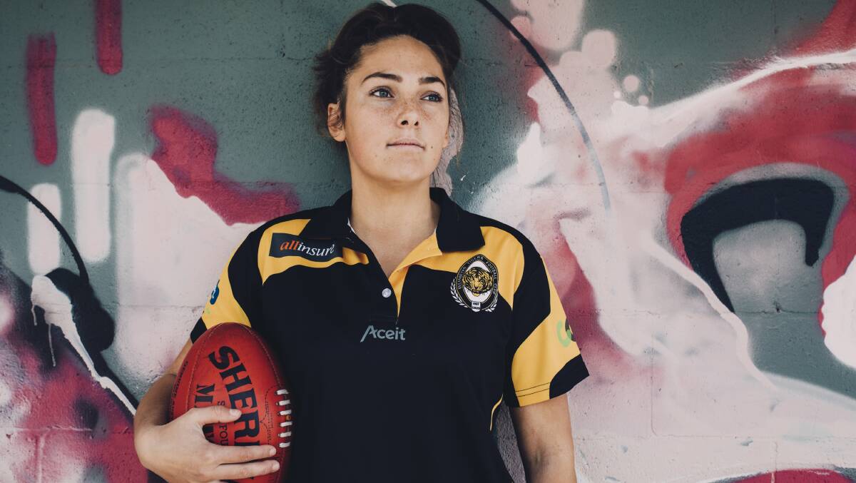 Queanbeyan Tigers young gun Lexie Hamilton is bound for the Gold Coast after being drafted. Picture: Jamila Toderas