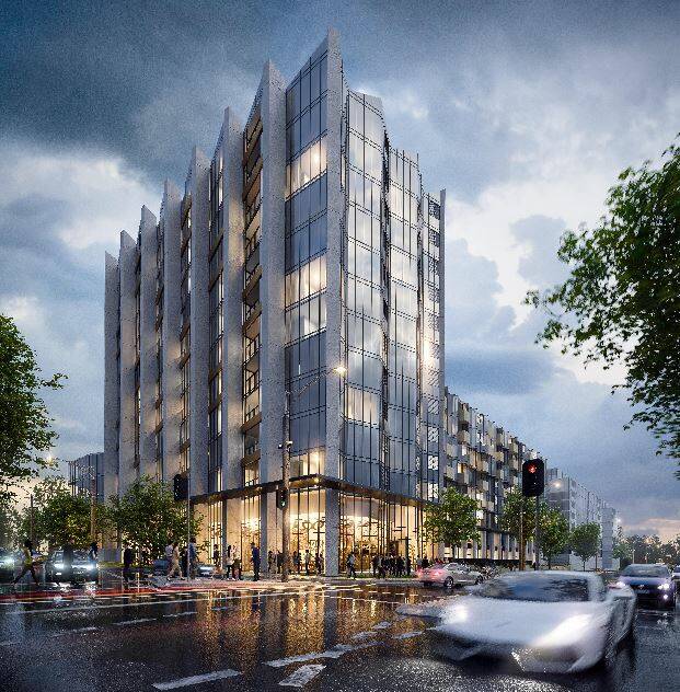 Geocon's redevelopment of the Reid site will include three buildings ranging in height from five to 12 storeys