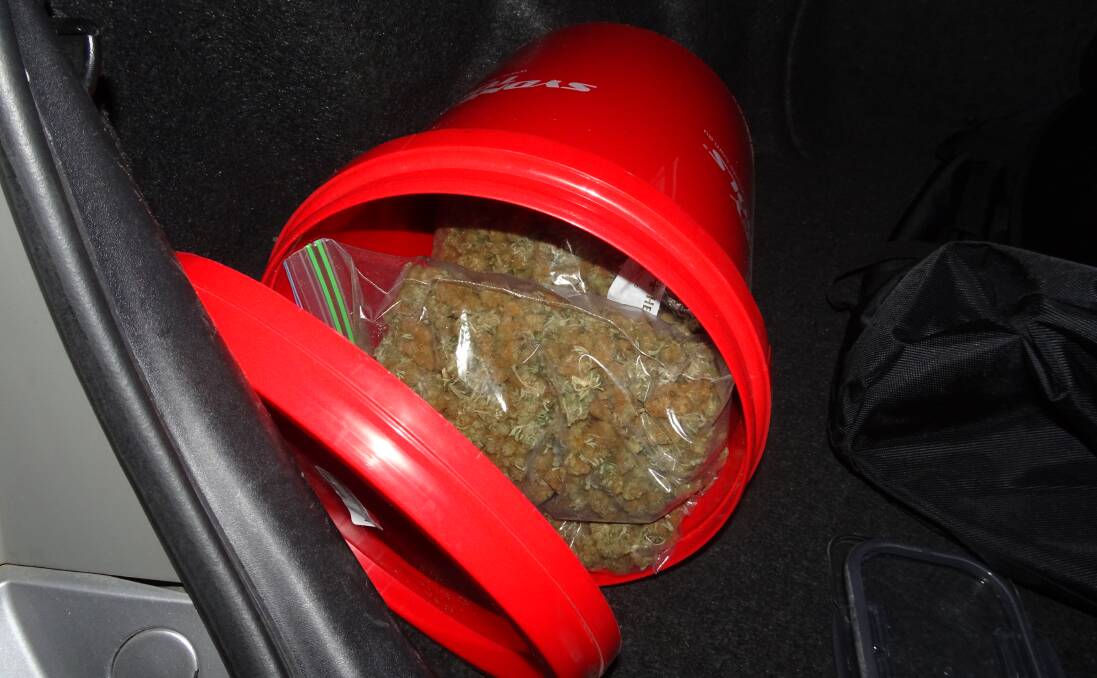 Police found more than one kilogram of cannabis in McCallum's possession. Picture: ACT Policing