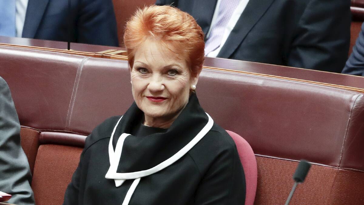 Pauline Hanson. Picture: Alex Ellinghausen