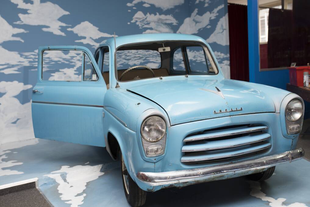The Ford Anglia is a selfie hotspot. Photo: Jamila Toderas