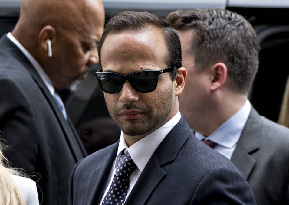George Papadopoulos was jailed for lying to the FBI during its investigation into Russia's interference in the 2016 election. Picture: Bloomberg