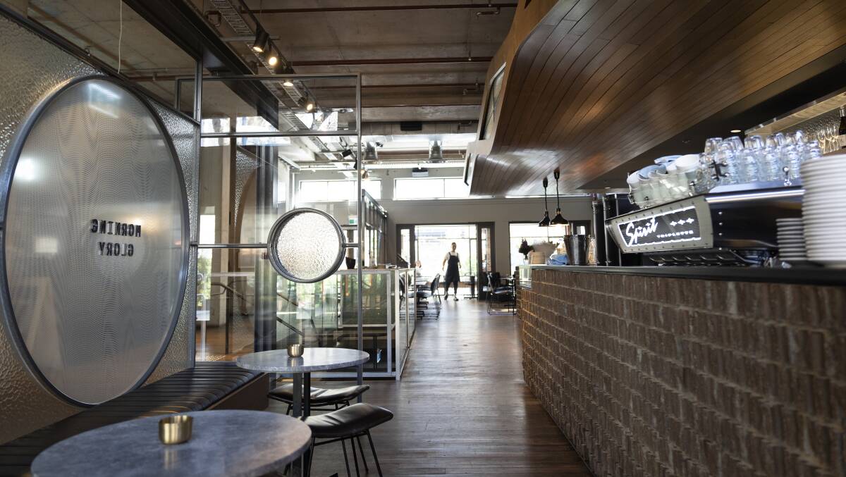 Morning Glory in New Acton is soon to open after dark for dinner. Picture: Lawrence Atkin