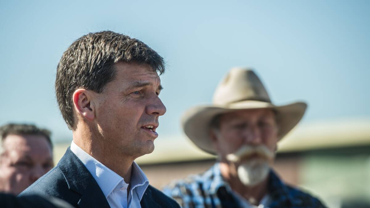 Energy Minister Angus Taylor on Monday announced a further $150 million to build clean hydrogen hubs in regional Australia. Picture: Karleen Minney.