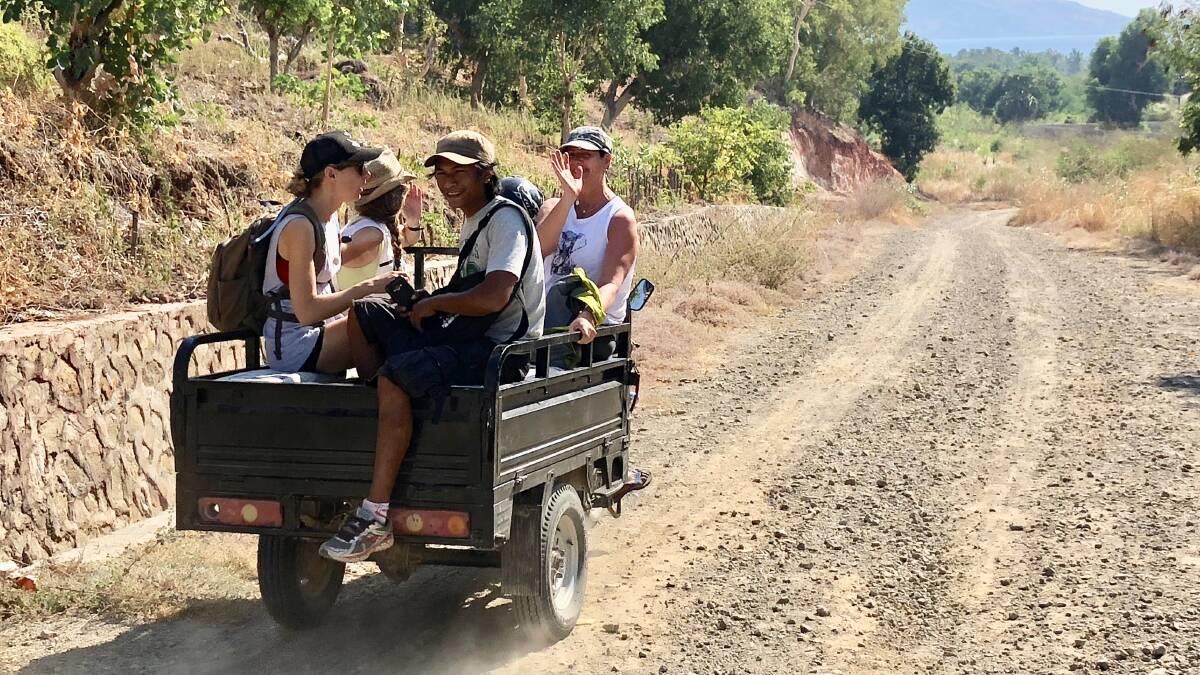  An unconventional means of transportation on Atauro island.