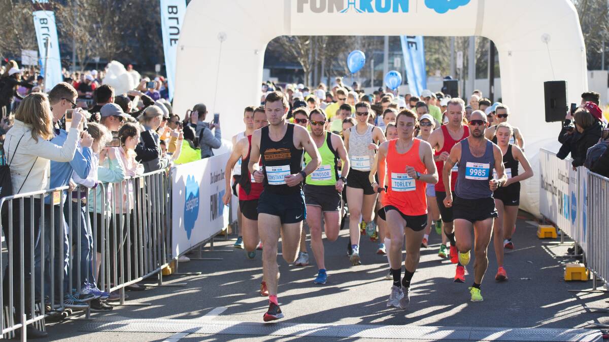 The Canberra Times fun run is on this Sunday. Picture: Rohan Thomson