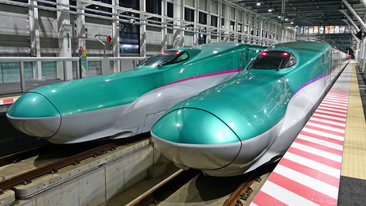 The Shinkansen Hayabusa bullet train. We need to learn from Japan on how to free up our roads.