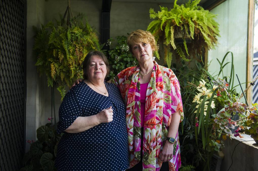 Mr Fluffy homeowners Lorraine Carvalho and Felicity Prideaux. Picture: Dion Georgopoulos