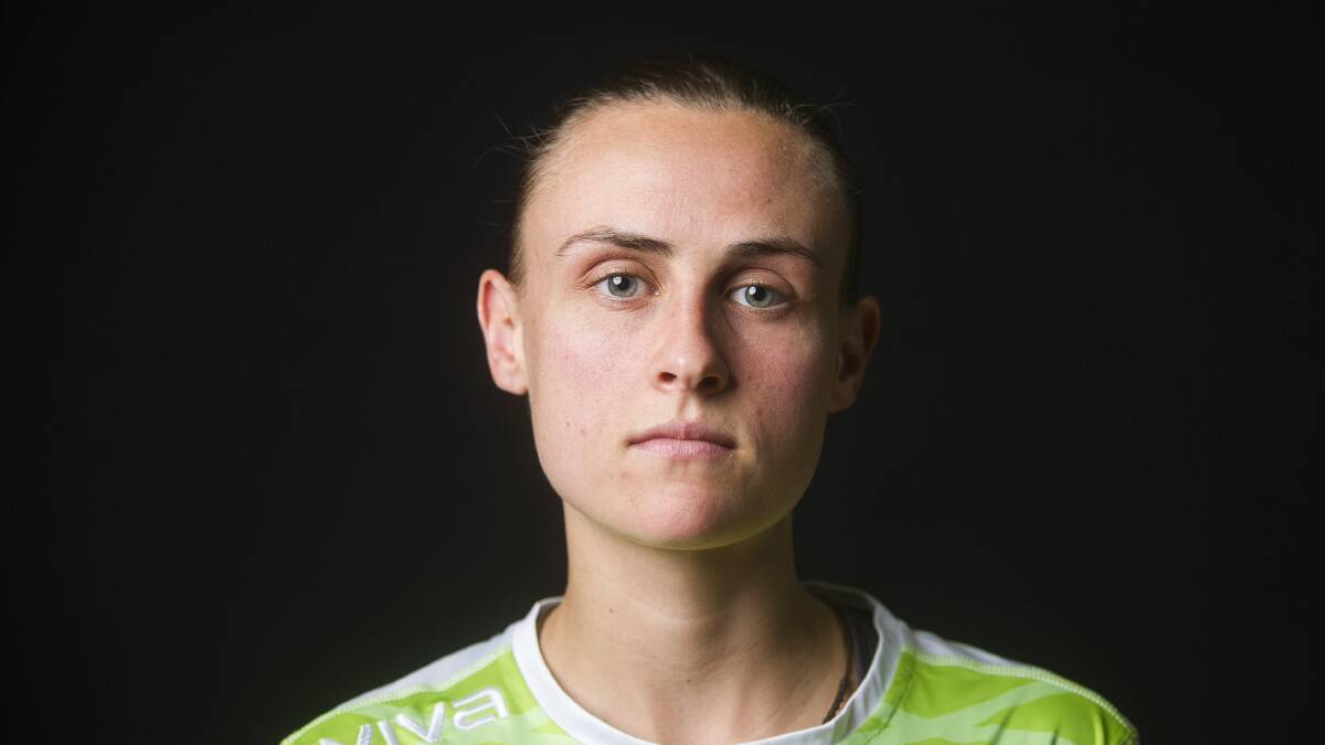 Olivia Price has re-signed for Canberra United. Photo: Dion Georgopoulos
