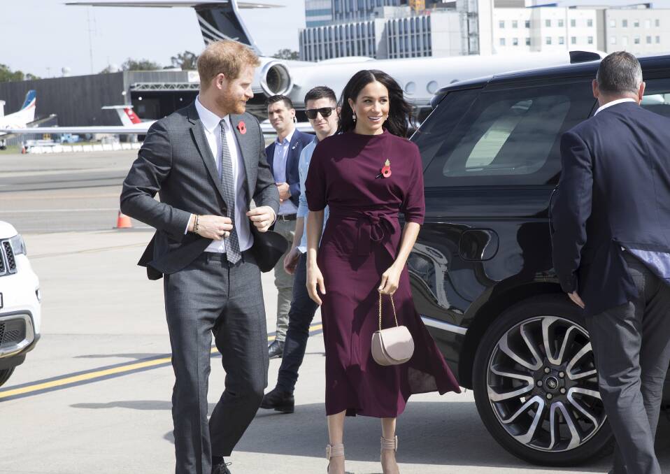 The Duke and Duchess of Sussex during their visit to Australia last year. Picture: Jessica Hromas