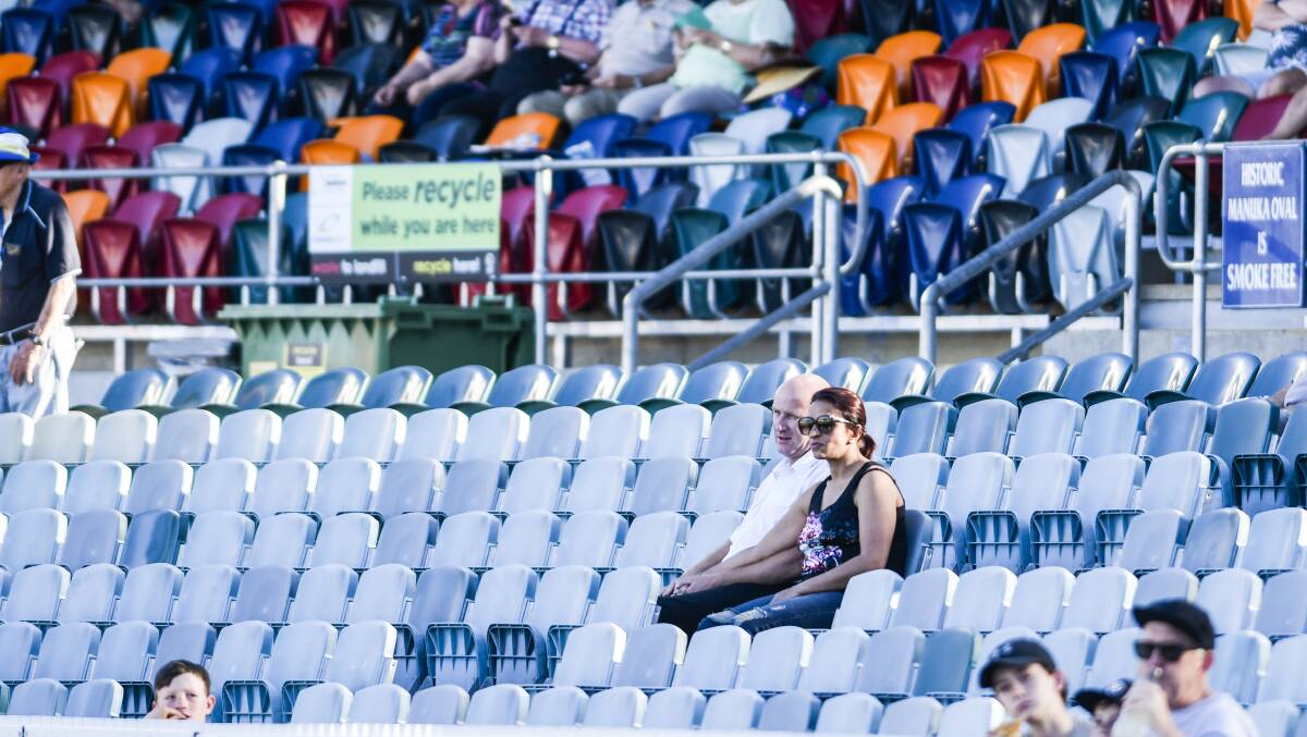 Crowds were low at the Prime Minister's XI versus South Africa game last season. Picture: Dion Georgopoulos