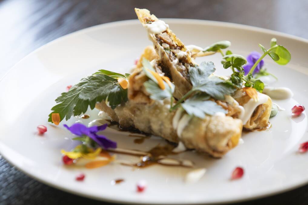 Ottomans duck borek. House made yufka pastry rolls of shredded duck, onions, currants and pine nuts. Picture: Sitthixay Ditthavong