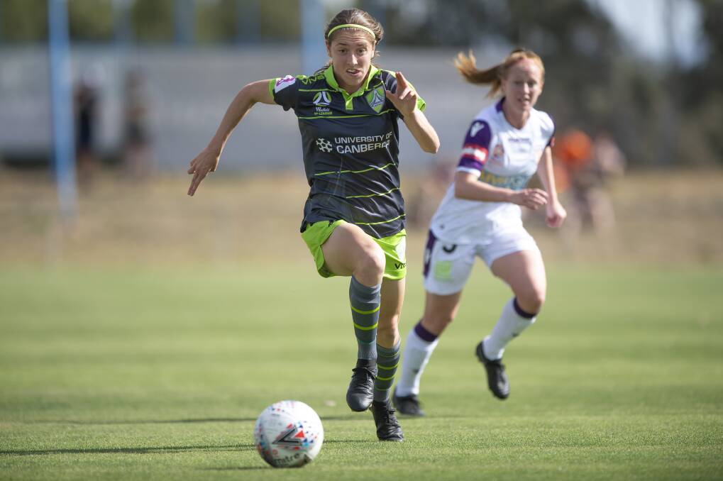 Canberra United's Karly Roestbakken is in the Matildas squad. Picture: Sitthixay Ditthavong