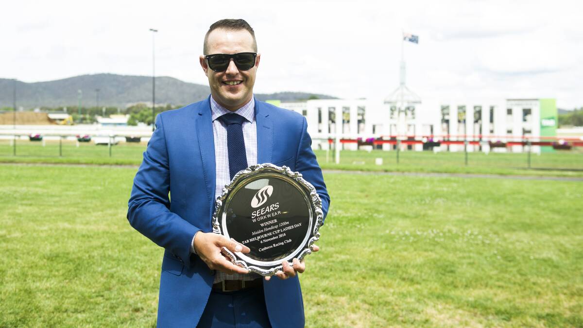 Canberra trainer Luke Pepper is happy there's no Sydney horses. Picture: Dion Georgopoulos