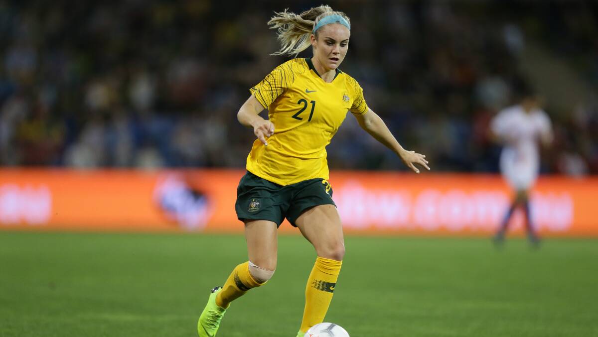 Matildas star Ellie Carpenter returns to the capital to play Canberra United this Sunday.