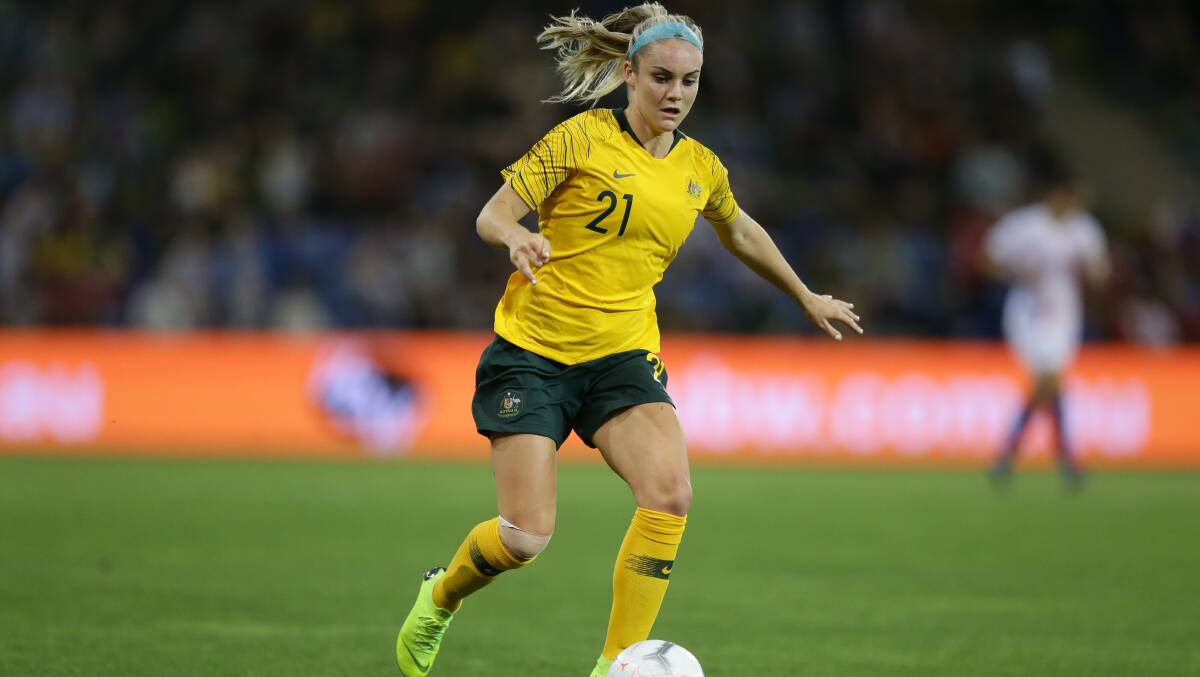Ellie Carpenter became the first Australian international footballer born in the 21st century.