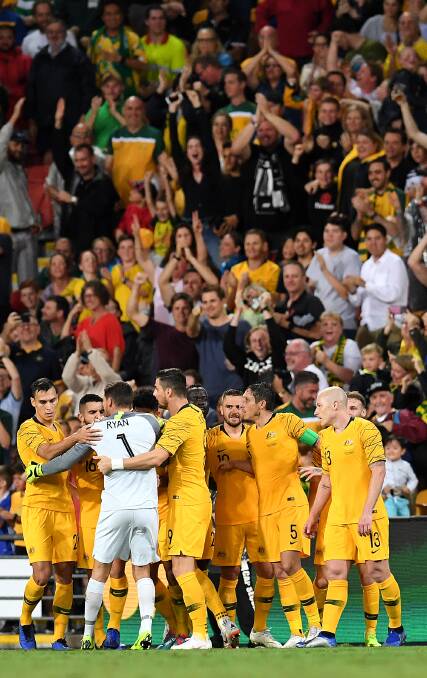 The Socceroos will return to the capital. Picture: AAP