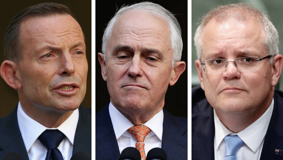 Tony Abbott, Malcolm Turnbull, and Scott Morrison. "Utopia" has outlived two prime ministers.