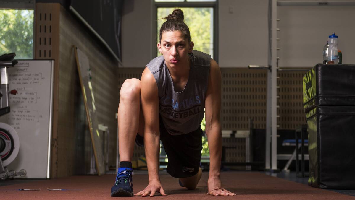 Marianna Tolo overcame knee reconstructions to lead Canberra to WNBL titles. Picture: Dion Georgopoulos