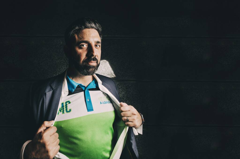 Canberra A-League bid leader Michael Caggiano says they're still ready to go despite the impact of the coronavirus pandemic. Photo: Jamila Toderas