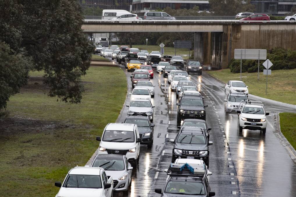 The Canberra Airport to Civic corridor is predicted to become one of Canberra's most congested roads. Picture: Sitthixay Ditthavong