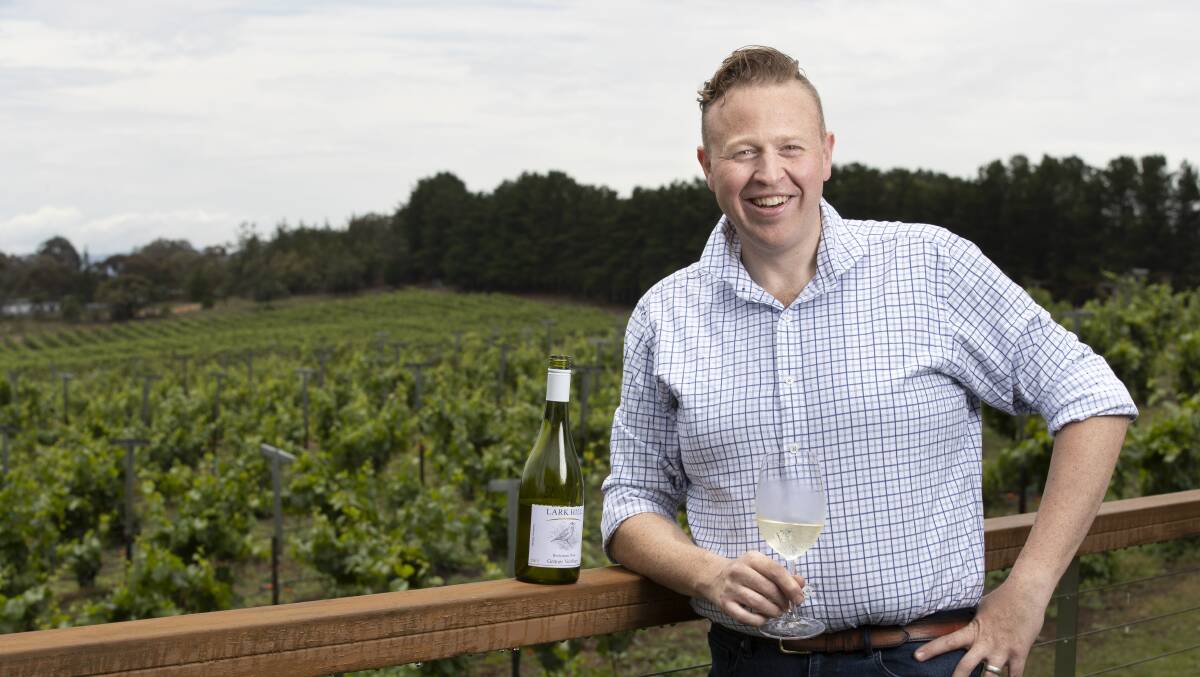Lark Hill winemaker Chris Carpenter was thrilled by the winery's rating. Photo: Sitthixay Ditthavong