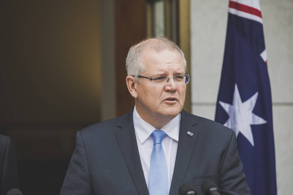 Prime Minister Scott Morrison announced a major overhaul of the APS before the government released its response to the Thodey review. Pictures: Jamila Toderas