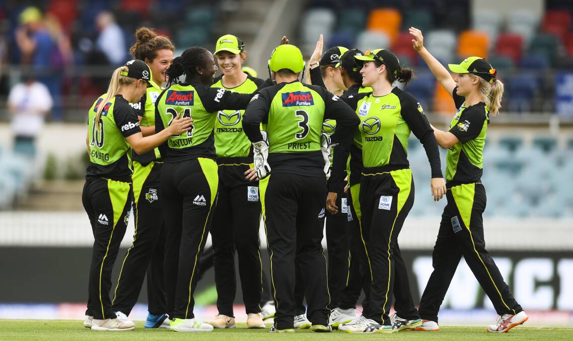 The Sydney Thunder have played two games in Canberra in the past two WBBL seasons. Picture: AAP