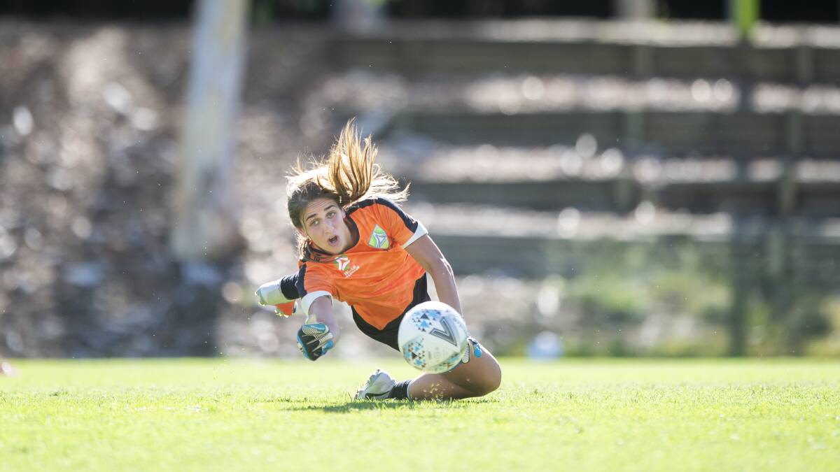 Goalkeeper Sham Khamis is set for her second season at Canberra United. Picture: Sitthixay Ditthavong