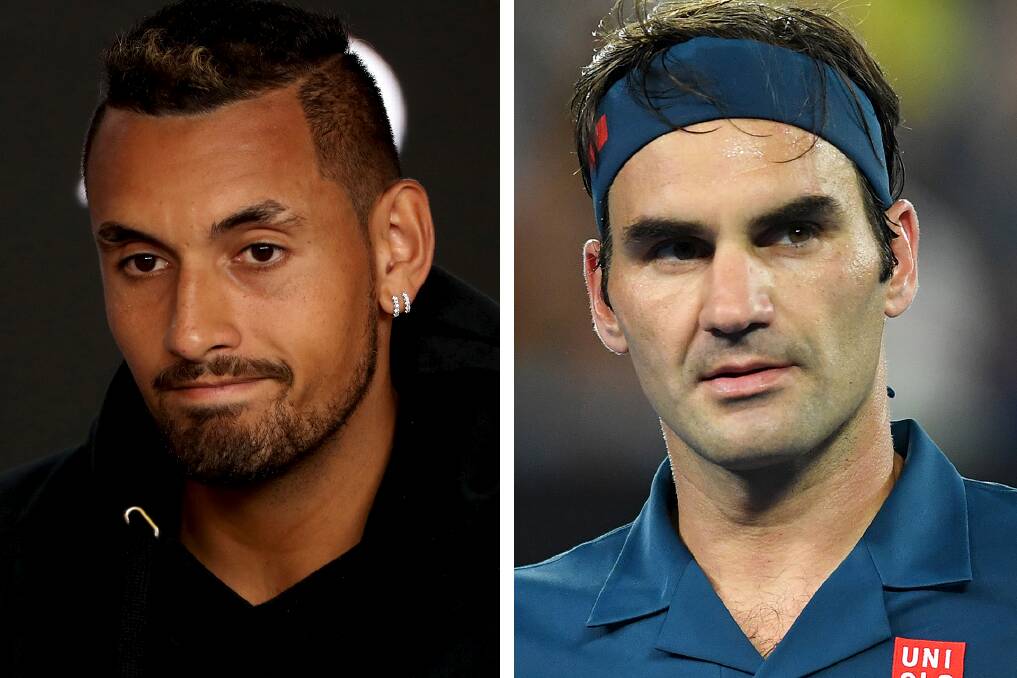 Defendant: Roger Federer doesn't feel Kyrgios' latest blow-up merits further punishment. Picture: AAP