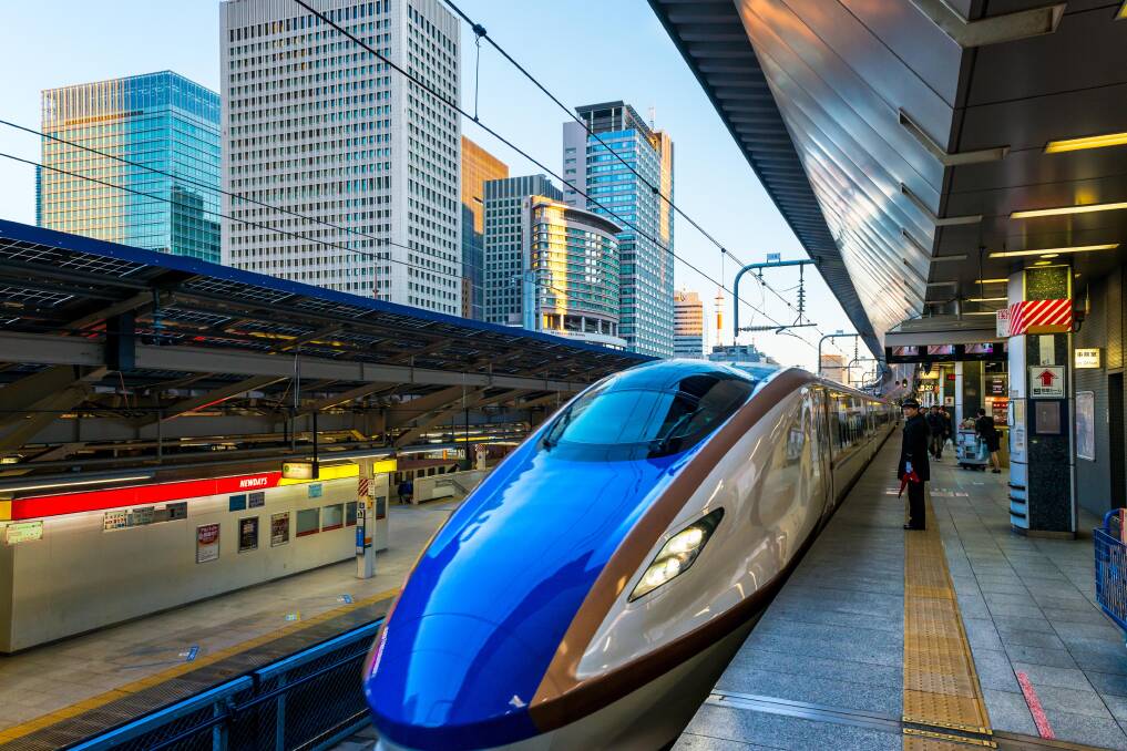 A Shinkansen train at Tokyo Station. Picture: Shutterstock
