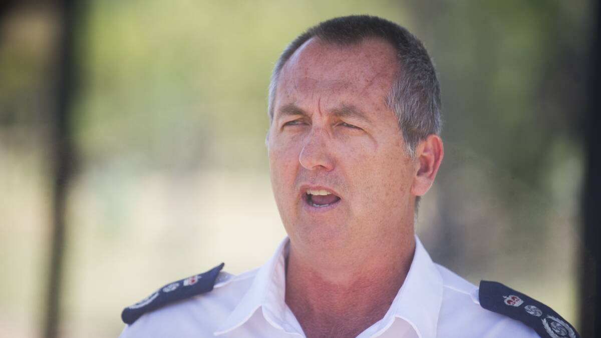 ACT Rural Fire Service chief officer Joe Murphy. Picture: Dion Georgopoulos