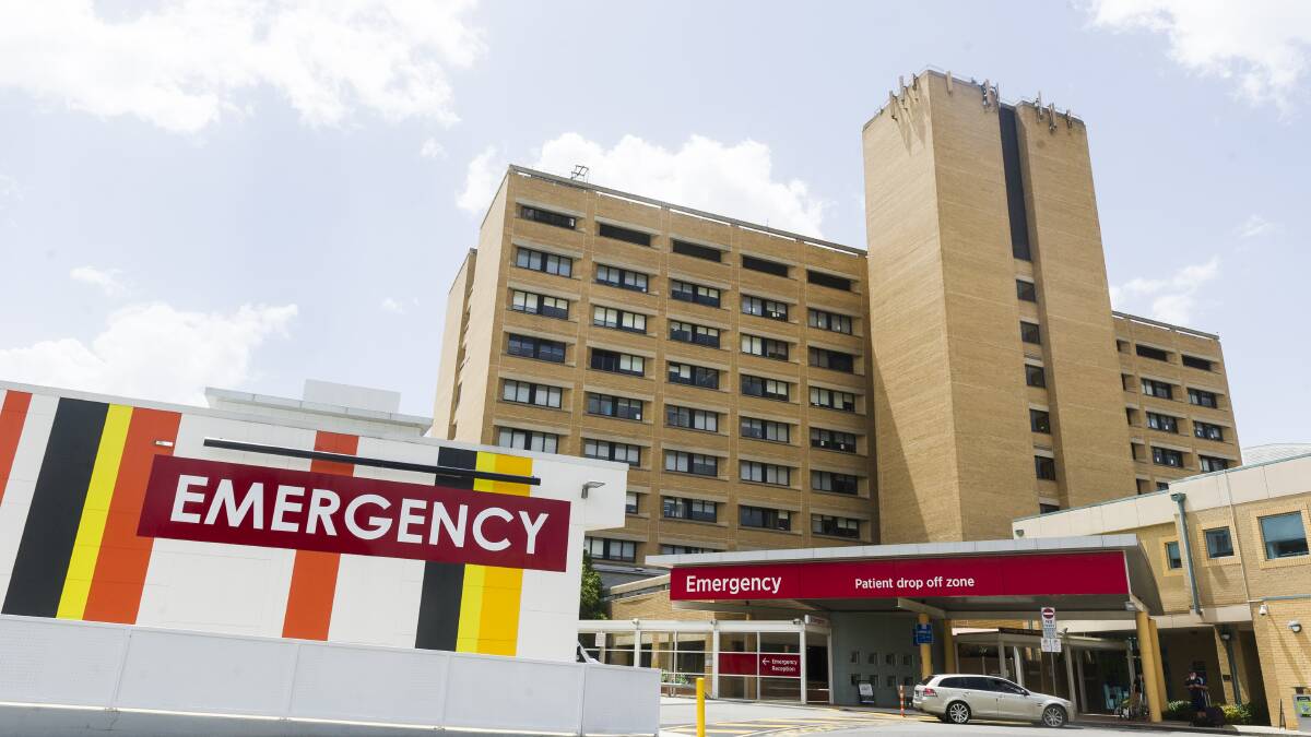 A serious incident at Canberra Hospital had the potential for harm to patients, staff and visitors, the register said. Photo: Dion Georgopoulos