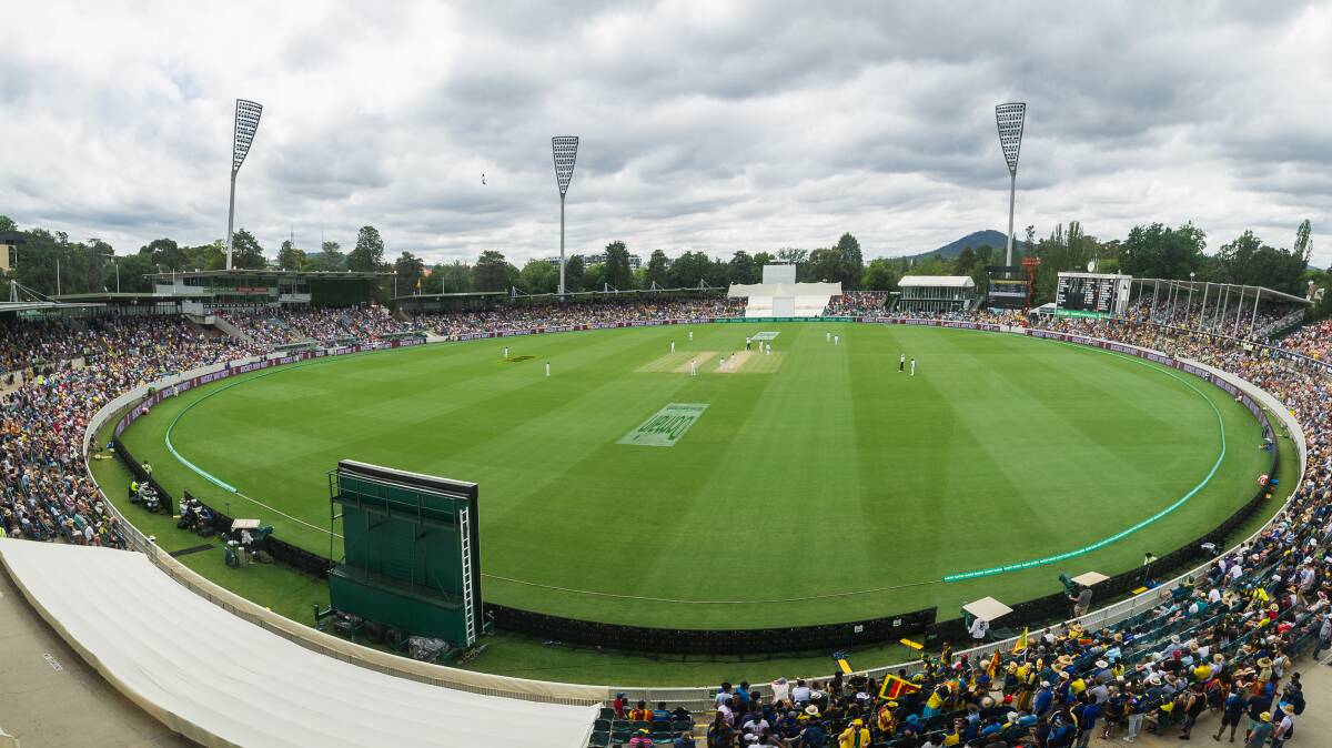 Manuka Oval held its first Test match earlier this year. Picture: Elesa Kurtz