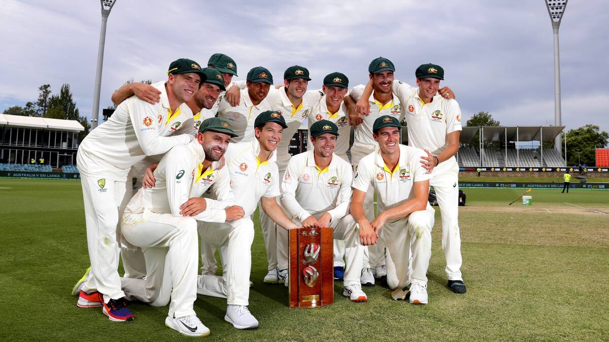 Manuka Oval hosted Canberra's first Test match when Australia won the 2019 home series against Sri Lanka. Picture: David Gray