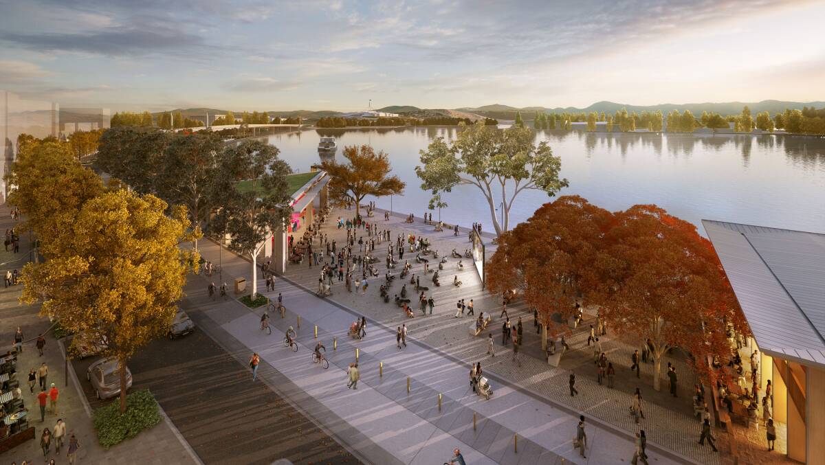 An artist's impression of West Basin public areas from the City to the Lake 2015 plan. Picture: Supplied