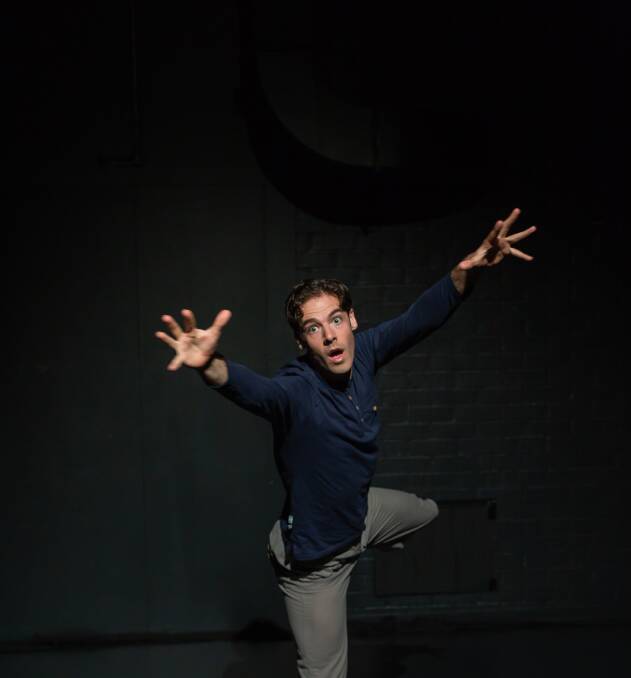 Christopher Samuel Carroll in his one-man show Icarus. Photo: Michelle Higgs.