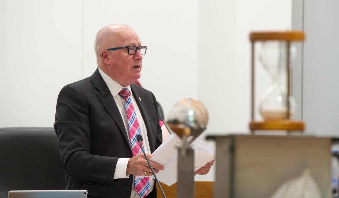 Mick Gentleman has welcomed workplace laws which passed through the Legislative Assembly on Thursday. Photo by Karleen Minney.
